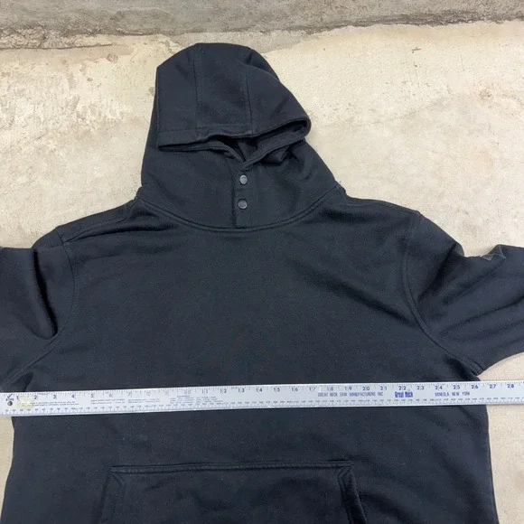 BRUNT The Shevlin Hoodie Black 3X Large Snap Neck Cotton Polyester Blend - Picture 5 of 9